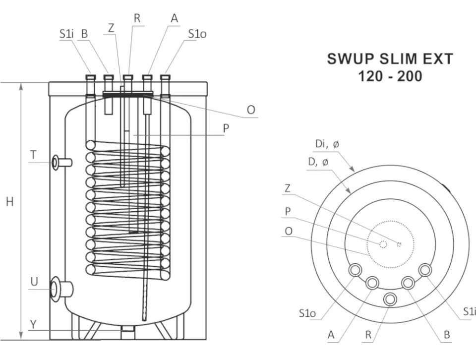 Boiler SUNSYSTEM SWUP SLIM EXT -120L voor thermopompsystemen. Bestellen of kopen. Levering: Brussel, België, Nederland. Voordelig. Boilers en buffervatten, Boilers met 1 spiraal, Geëmailleerde boilers van 50 tot 200 liter, Warmtepompboilers Boiler SUNSYSTEM SWUP SLIM EXT -120L voor thermopompsystemen. Bestellen of kopen. Levering: Brussel, België, Nederland. Voordelig. Boilers en buffervatten, Boilers met 1 spiraal, Geëmailleerde boilers van 50 tot 200 liter, Warmtepompboilers
