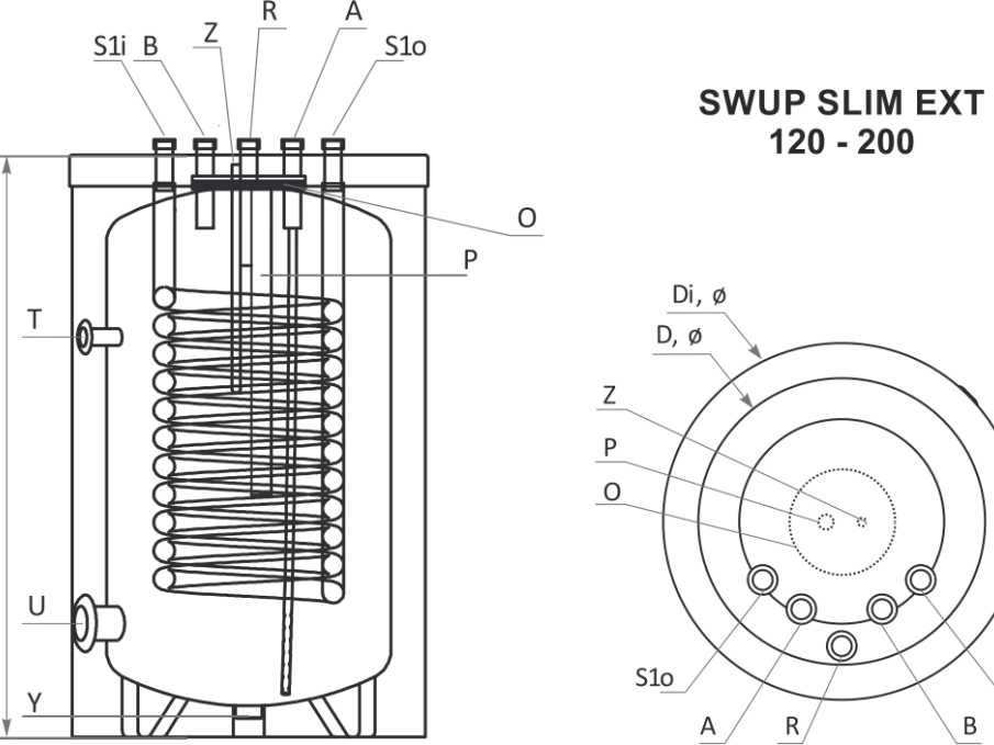 Boiler SUNSYSTEM SWUP SLIM EXT -120L voor thermopompsystemen. Bestellen of kopen. Levering: Brussel, België, Nederland. Voordelig. Boilers en buffervatten, Boilers met 1 spiraal, Geëmailleerde boilers van 50 tot 200 liter, Warmtepompboilers Boiler SUNSYSTEM SWUP SLIM EXT -120L voor thermopompsystemen. Bestellen of kopen. Levering: Brussel, België, Nederland. Voordelig. Boilers en buffervatten, Boilers met 1 spiraal, Geëmailleerde boilers van 50 tot 200 liter, Warmtepompboilers