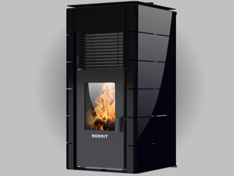 Pelletkachel BURNiT Concept CV 18 kW Jet Black