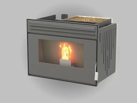 Inbouw pelletkachel Pellet 9kw 